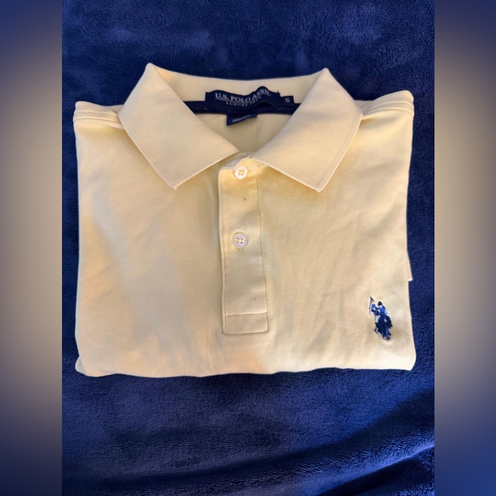 U.S. Polo Assn. Light Yellow Polo Shirt with Logo